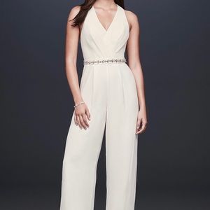 Never worn (tags on) ivory jumpsuit.